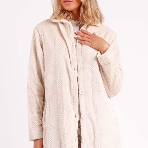 Admas Vestaglia invernale Donna in Coral - 57414 panna