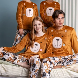 Pigiama invernale Family Uomo Donna Bimbo Bimba art 62783 62601
