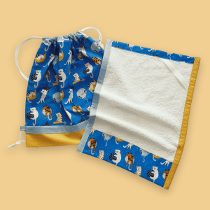 Set asilo personalizzato gatti sulla luna