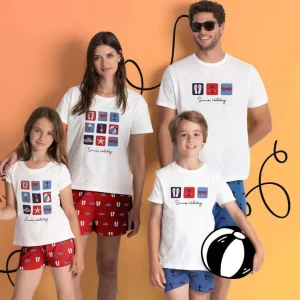 Pigiama Family Uomo Donna Bimbo Bimba admas 60279 60197