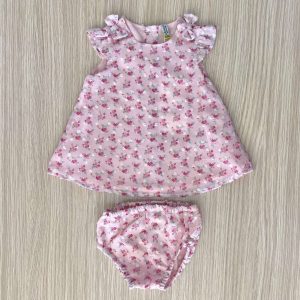 Vestitino con copripannolino neonata/bambina 31W-7791AL Losan
