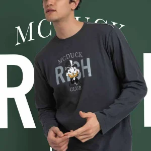 Pigiama Uomo invernale Disney caldo cotone Paperone 63229