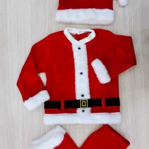Completino/costume Babbo Natale in ciniglia Pegasus