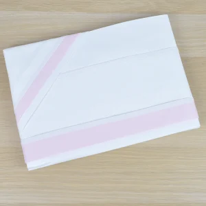 Completo 3 Pezzi Culla / Lettino in cotone art Aida Azzurro / Rosa MP13