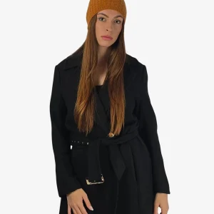 Cuffia Donna Cachemire Coccio Terracotta Inverno Elegante