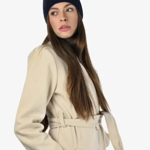 Cuffia Donna Cachemire Blu Inverno Elegante Raffinata