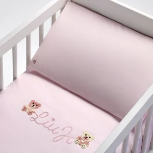 Liu jo Baby Completo 4 pezzi lenzuola e coperta Culla (passegino) art Bear LJ