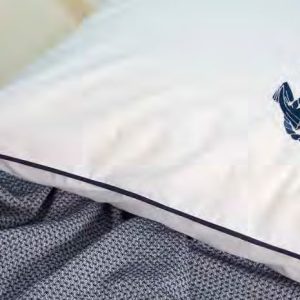 Bianco perla Completo Lenzuola in Percalle con Piping - Marino , Ancora