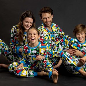 Pigiama Disney Family Uomo Donna Bimbo Bimba art Mickey Multicolor 56972