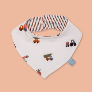 Bandana bavaglino double face “Macchinine”