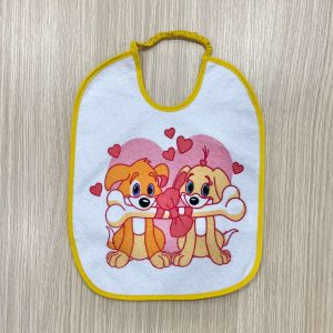 Bavetta grande plastificata neonata Roby baby