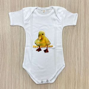 Body neonato/a con scritta “Sono il tuo pulcino”