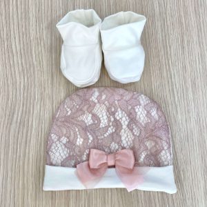 Cappellino e babbucce neonata Hophoplà