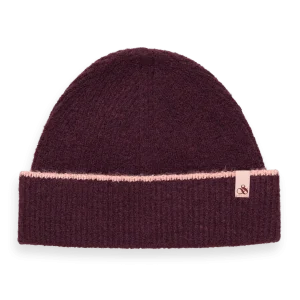 Cappello in Maglia a Coste Scotch&Soda Bordeaux