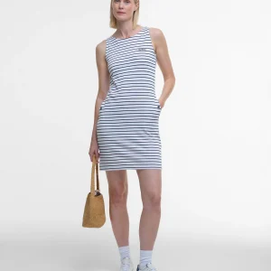 Abito midi Dalmore con motivo a righe