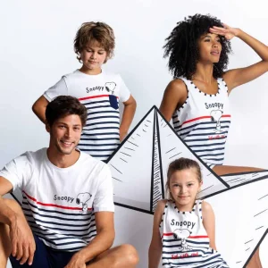 Pigiama Family Uomo Donna Bimbo Bimba Snoopy 62009 62435