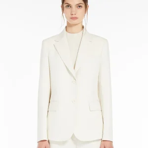 BLAZER MONOPETTO IN TELA DI MISTA VISCOSA