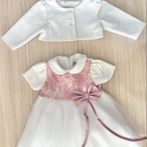 Vestina con coprispalla battesimale VE4133 GN 4134 Le Chicche