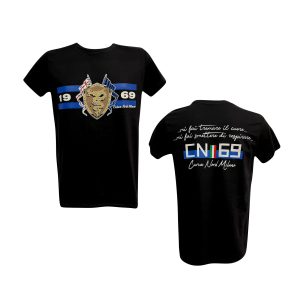 T-Shirt Nera Ufficiale Curva Nord Milano