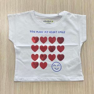 T-shirt cropped bambina Losan