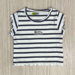 T-shirt cropped bambina Losan