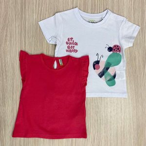 Coppia t-shirt neonata/bambina Losan