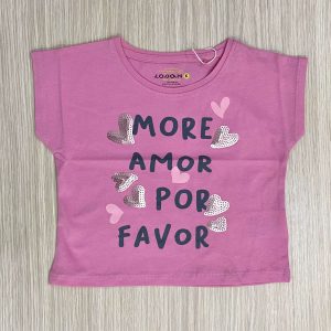 T-shirt cropped bambina Losan