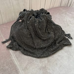 Borsa sacchetto bahira grigia crystal