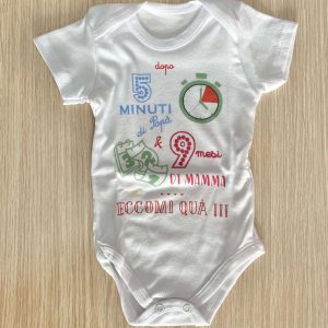 Body con scritta neonato/a
