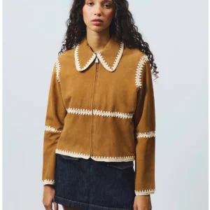 OLD GLORY - GIACCA CROCHET IN SUEDE