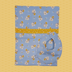 Set lavetta bavaglino koala azzurro