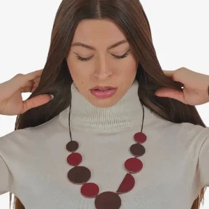 Collana Cerchi e Mezze Lune Toni Caldi