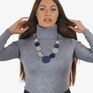 Collana Cerchi e Mezze Lune Toni Freddi