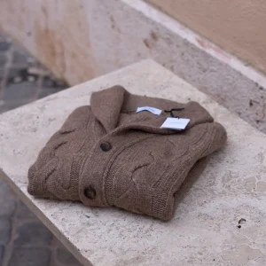 Cardigan con collo sciallato