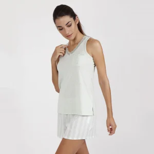 Pigiama Donna Admas 54193 Verde Acqua