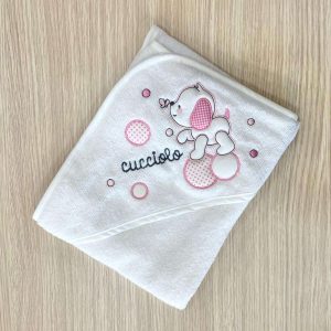 Accappatoio triangolo neonata Bruco Bruco