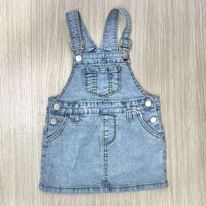 Salopette in denim bambina Ativo