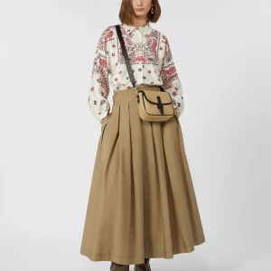 GONNA A PIEGHE IN COTONE - DESERTO