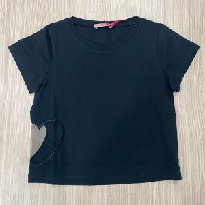 T-shirt cropped bambina/ragazza LIU•JO