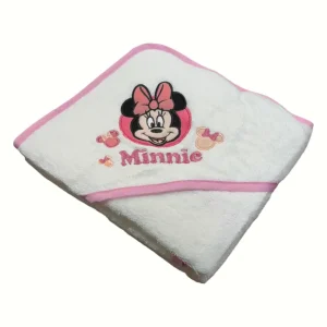 Disney Accappatoio Triangolo Spugna Ricamato Minnie