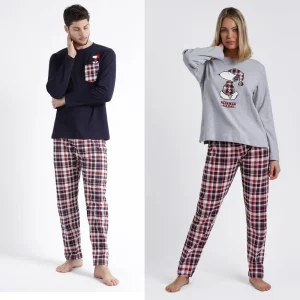 Pigiama Family Uomo Donna Bimbo Bimba art Snoopy 60424 60434