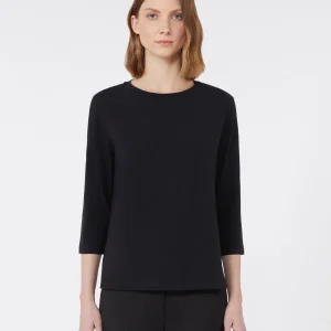 T-SHIRT IN JERSEY DI COTONE - nero