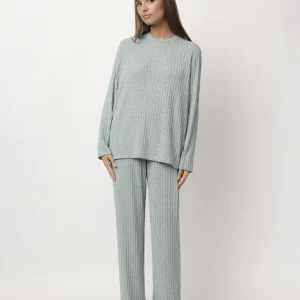 Pigiama tuta Donna in caldo cotone Admas 63629 acqua