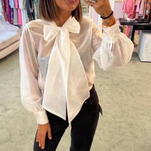 Camicia bianca con fiocco Actualee