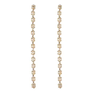 Orecchini cascata crystal gold