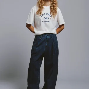 EVA X ROY ROGER'S - PANTALONE EVA DENIM MID STONE