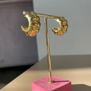 Orecchini semi cerchio big croissant