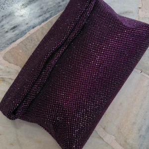 Borsa Maxi pochette dunham viola crystal