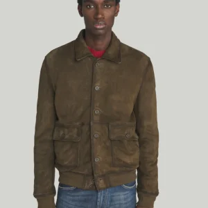 GIACCA NEWMAN IN PELLE SCAMOSCIATA EFFETTO VINTAGE