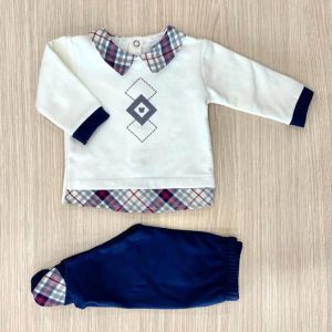 Completino due pezzi neonato CL4190 Le Chicche